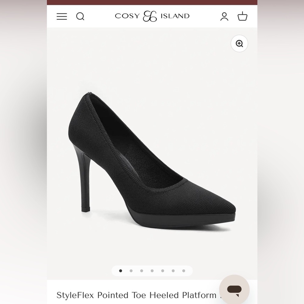 Cozy Island 7.5 W Black Women's Pumps. Brand new!